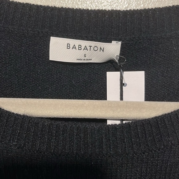 NWT! Babaton Black Session Luxe Cashmere Sweater - Picture 3 of 9